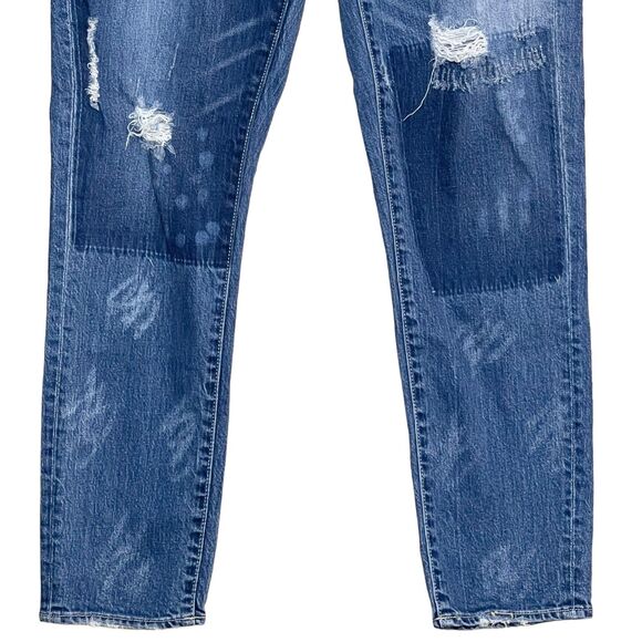 Buckle Black Fit No 53 Ankle Skinny Jeans 30 Denim Mid Rise Distressed Stretch - Picture 3 of 11